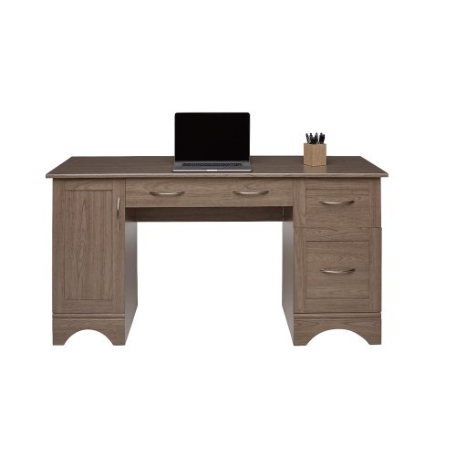 Realspace® Pelingo 60"W Computer Desk, Gray (Esperesso)