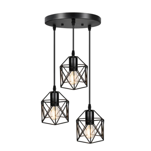 Industrial 3-Light Pendant 