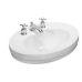 Porcher 13030-01.001 Archive Single Hole Above Counter Lavatory Sink, White