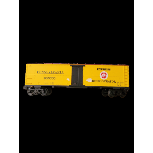 MTH Rail King PRR rivited steel Reefer, 3 rail