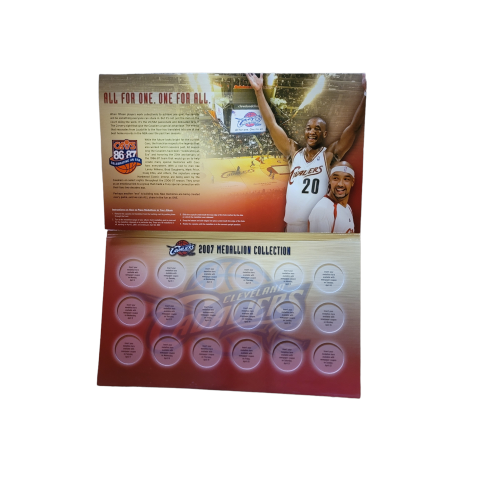 LEBRON JAMES CLEVELAND CAVALIERS 2007 MEDALLIONS COLLECTION 18 COIN SET GOAT MVP