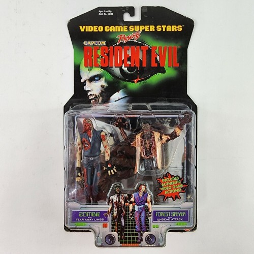 1998 Capcom Toy Biz Resident Evil Zombie & Forest Speyer Action Figure Set 