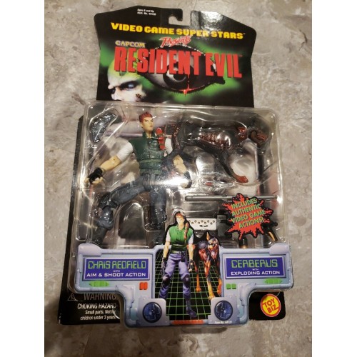 1998 Capcom Resident Evil "Chris Redfield with Cerberus Action figure