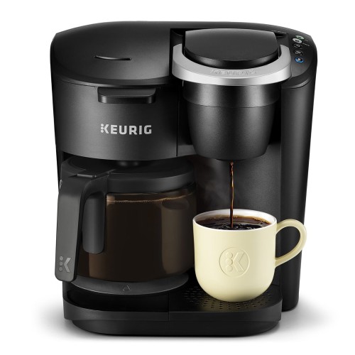 Used K-Duo Essentials Black Single-Serve K-Cup Pod Coffee Maker, Black