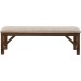 Powell Company Kraven Dining Bench, Hazelnut 60"L x 15.7"W x 20.7"H