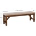 Powell Company Kraven Dining Bench, Hazelnut 60"L x 15.7"W x 20.7"H