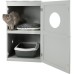 TRIXIE 2-Story Furniture Style Litter Box Enclosure And Pet Home Cat Litter B