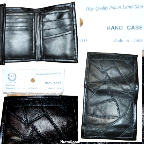 Brand New Billfold wallet high quality 100% lamb skin leather