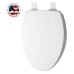 Mayfair Kendall 1847SLOW000 ELONGATED Enameled Wood Easy Clean Toilet Seat White