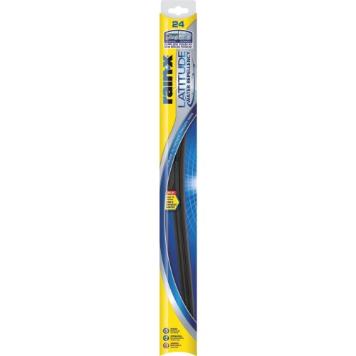 Rain-x Rain-X Latitude Winter 5079280 Wiper Blade, 24 In, Steel Arm, Rubber, Graphite Coated