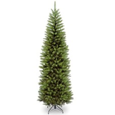 National Tree Company 7.5' Artificial Kingswood Fir Hinged Pencil Slim Christmas
