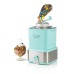 Nostalgia Electrics 2-Qt Electric Ice Cream Maker With Candy Crusher, Aqua/Stainless Steel