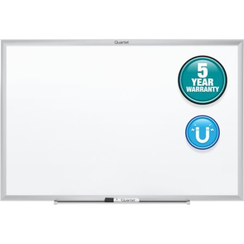 Quartet Standard Magnetic Whiteboard 6' X 4' Silver Aluminum Frame SM537