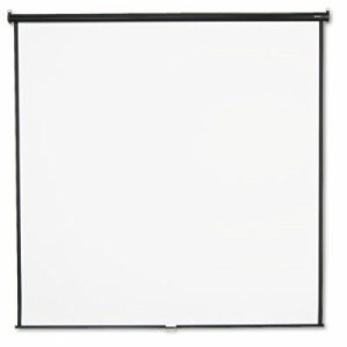 Quartet Wall Or Ceiling Projection Screen, 96 X 96, White Matte, Black Matte Casing