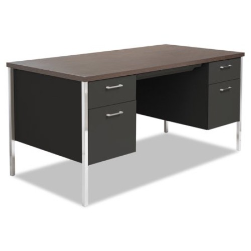 Executive Desk Alera Ecom Walnut Black