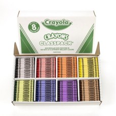 Crayola Class Pack Crayons, 8 Colours, 800 Ct English Edition