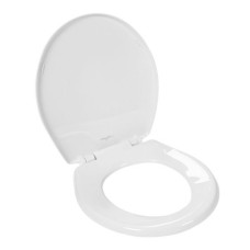 Mayfair Round Closed Front Slow Close Plastic Toilet Seat, White