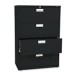 Hon 600 Series Four-Drawer Lateral File, 36w X 19-1/4d, Black