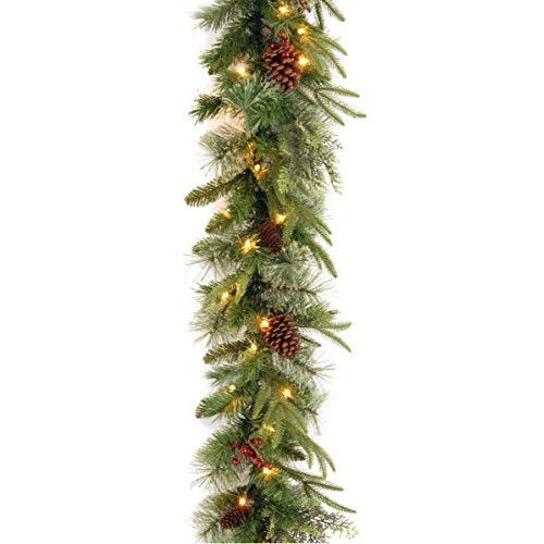 National Tree PECO7-395D-9AB 9′ Colonial Garland