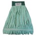 Boardwalk Microfiber Looped-End Wet Mop Heads, Medium, Green, 12/Carton