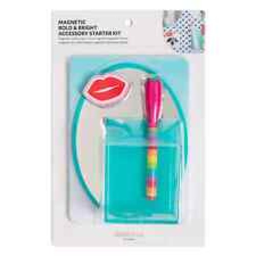 U Brands Magnetic Locker Bold & Bright Accessory Starter Kit Multicolor / Teal