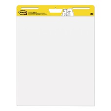 Post-it Self-Stick Easel Pads, 25 X 30, White, 30 Sheets, 2/Carton