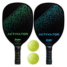 Franklin Sports 2 Player Wood Activator Paddle With Ball Set Polly Bag