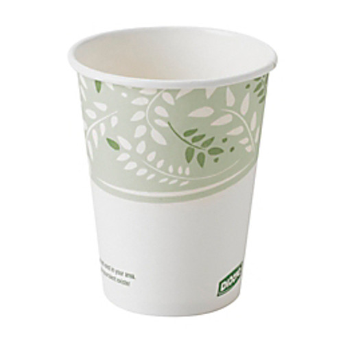 Dixie EcoSmart Hot Cups, Paper PLA Lining, Viridian, 8oz, 50/Pack