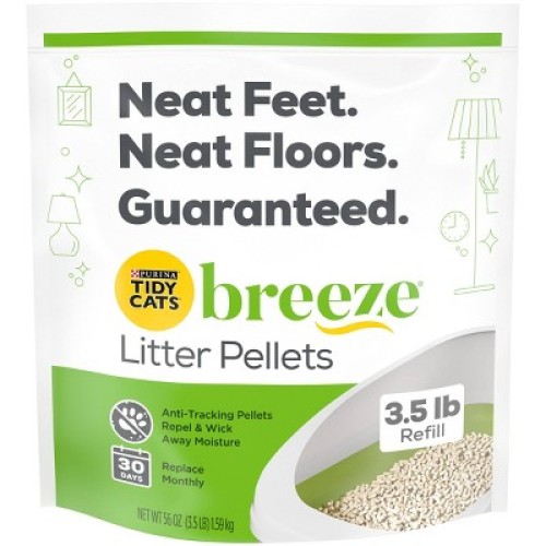 Tidy Cats Breeze Original Pellets Stand Up Pouch Cat Litter - 3.5lbs