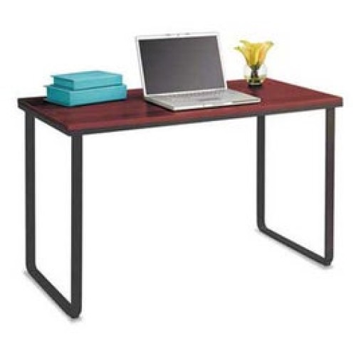 Safco Steel Workstation, 47-1/4w X 24d X 28-3/4h, Cherry/Black