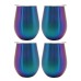 Mainstays 4-Pack 10-Oz Double Wall Stainless Steel Wine Tumblers (Multicolor Or Silver) 