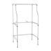 Magic Chef Compact Adjustable Powder Coat Metal Washer Dryer Machine Stacking Laundry Drying Rack Stand, White