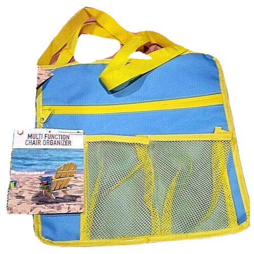 Multi Function Beach Lawn Chair Ball Game Compartment Organizer Pouches SET OF 3 NWT