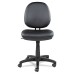 Alera Interval Series Swivel/Tilt Task Chair, Leather, Black