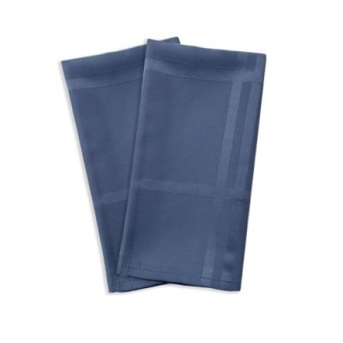 Simply Essential™ Solid Windowpane Blue Polyester Napkins, 2-Piece