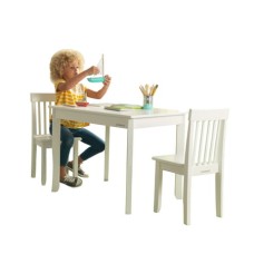KidKraft Wooden Avalon Table and 2 Chair Set  White