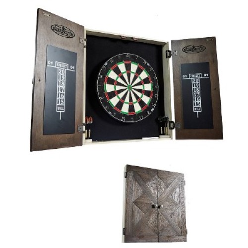 Barrington Bellevue Collection Premium Bristle Dartboard And Cabinet Set