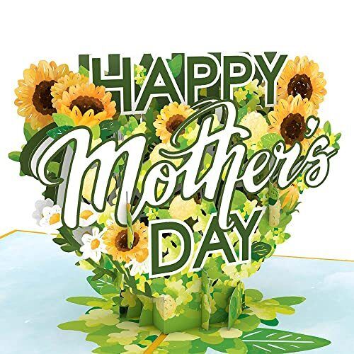 Lovepop Happy Mother’s Day Sunflower Pop-Up Card – Mother’s Day Card – Handcrafted  Brand New