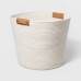 Decorative Coiled Rope Basket White - Brightroom