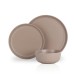 Stone + Lain Logan Stoneware 12-Piece Dinnerware Set  Beige