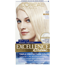 Excellence Permanent Color, Triple Protection, Extra Light Natural Blonde 02