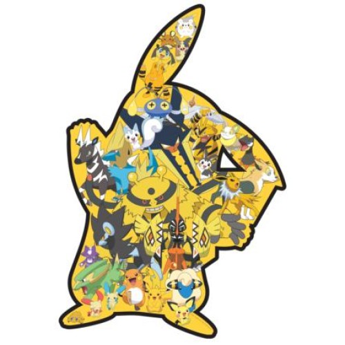 Buffalo Games - Pokemon - Pikachu Shaped Puzzle - 500 Piece Jigsaw Puzzle