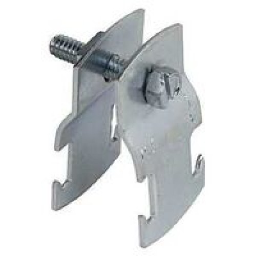 SuperStrut 700 Z703 2EG-25 Pipe Clamp, Steel, Silver, Electro-Galvanized