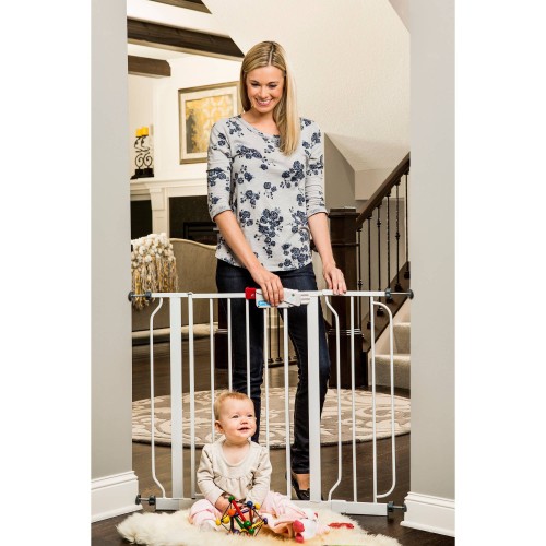 Regalo Walk Thru Baby Gate SAFETY Doorway Toddler White Easy Step Pet Child Wide