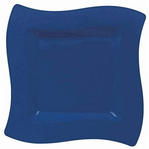 Plt 10 Wavy Sq Royal Blue 