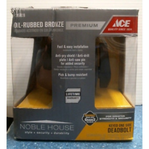 ACE Oil Rubbed Bronze Keyed One Side Deadbolt (5366828) FS