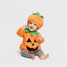 Baby Pullover Pumpkin Costume with Hat 12-18M - Hyde & EEK!