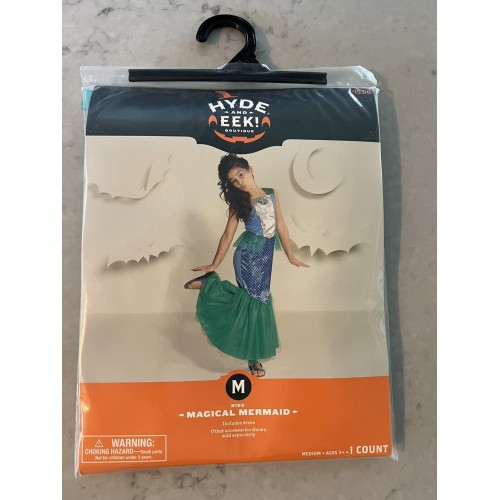 Hyde and EEK! Kids Magical Mermaid Halloween Costume Size M (8-10) NEW