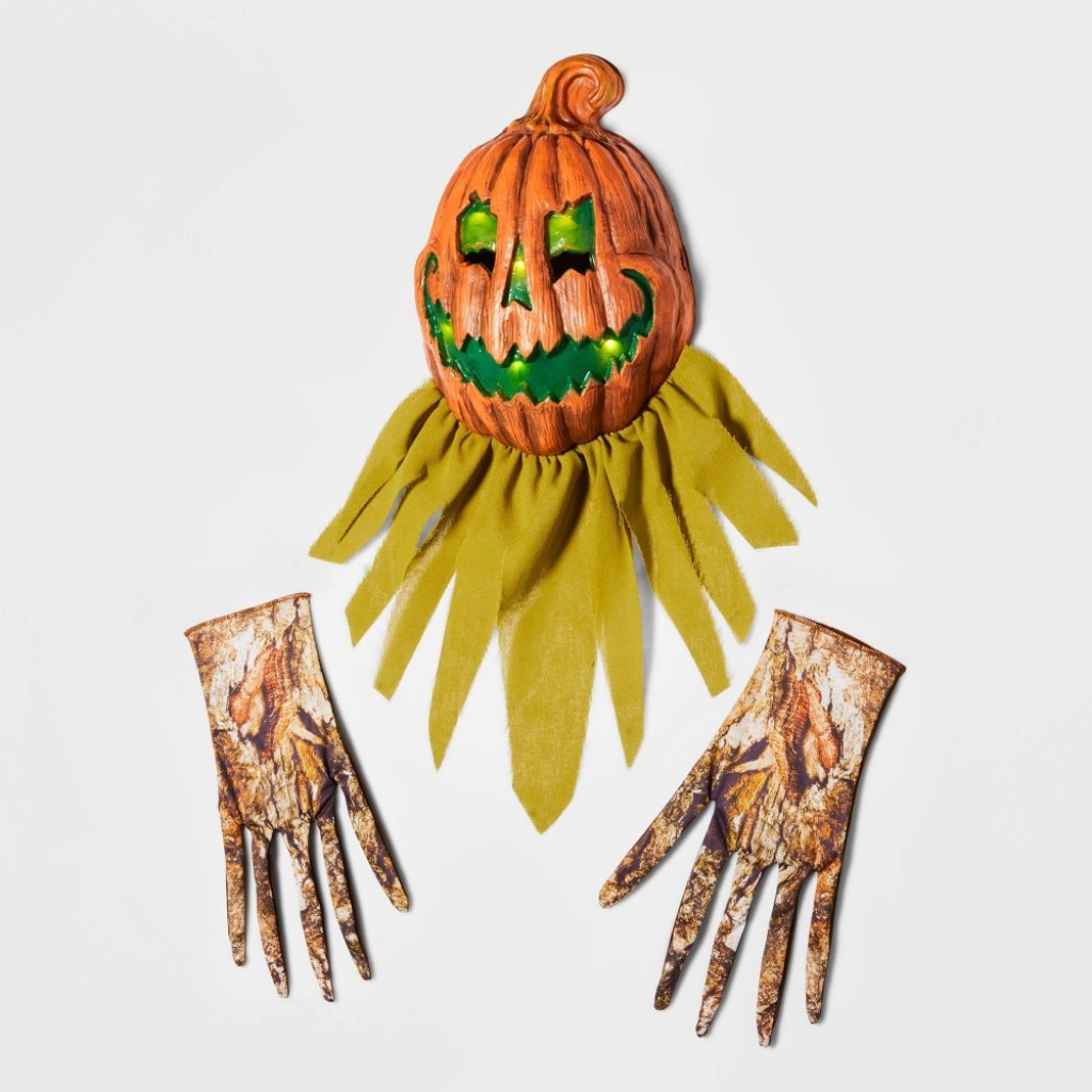 Adult Light Up Jack O Lantern Halloween Costume Accessory Set Hyde And Eek Boutique 