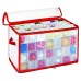 Simplify 112ct Ornament Storage Organizer Red